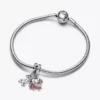 Disney Der König der Löwen Timon & Pumbaa teilbarer Dangle Charm aus Sterlingsilber