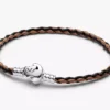 Disney Der König der Löwen Verschluss Pandora Moments geflochtenes Lederarmband Sterlingsilber