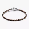 Disney Der König der Löwen Verschluss Pandora Moments geflochtenes Lederarmband Sterlingsilber