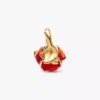 Disney „Die Schöne und das Biest“ – Dangle Charm mit verzauberter Rose, 14-karätig vergoldet Disney „Die Schöne und das Biest“ – Dangle Charm mit verzauberter Rose, 14-karätig vergoldet