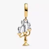 Disney „Die Schöne und das Biest“ Lumiere-Dangle Charm aus Sterlingsilber, 14-karätig vergoldet Disney „Die Schöne und das Biest“ Lumiere-Dangle Charm aus Sterlingsilber, 14-karätig vergoldet