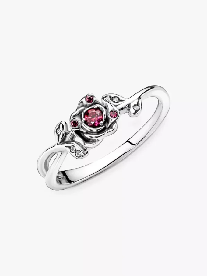 Disney „Die Schöne und das Biest“ Rosenring aus Sterlingsilber Disney „Die Schöne und das Biest“ Rosenring aus Sterlingsilber
