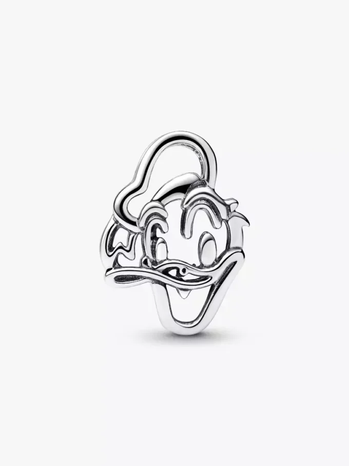 Disney Donald Duck Openwork Charm aus Sterlingsilber Disney Donald Duck Openwork Charm aus Sterlingsilber