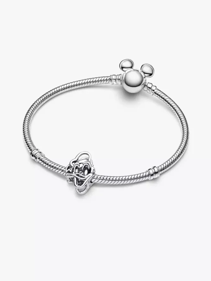 Disney Donald Duck Openwork Charm aus Sterlingsilber Disney Donald Duck Openwork Charm aus Sterlingsilber