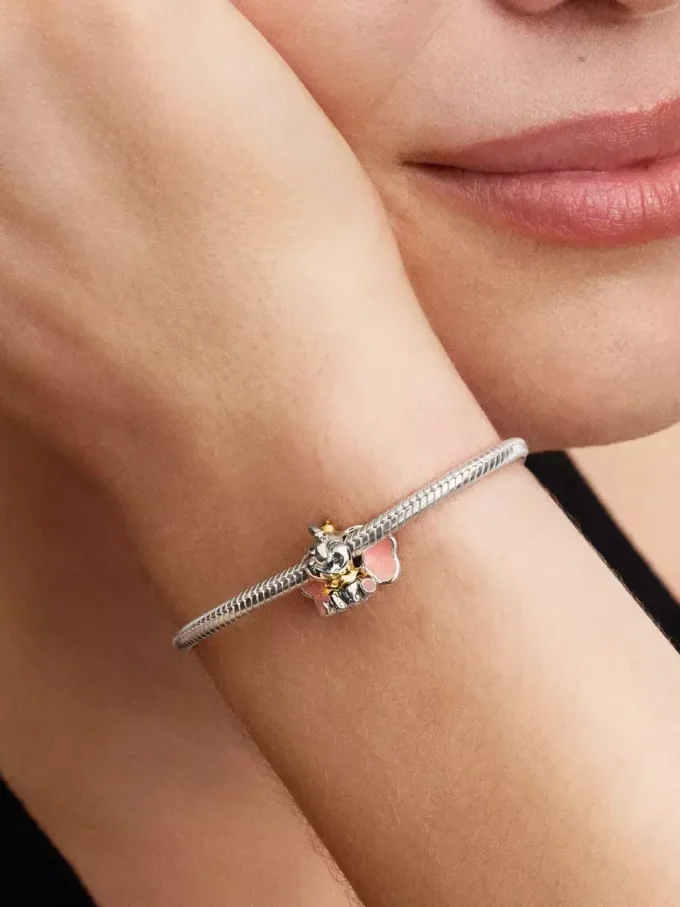 Disney Dumbo Charm aus Sterlingsilber, 14-karätig vergoldet Disney Dumbo Charm aus Sterlingsilber, 14-karätig vergoldet