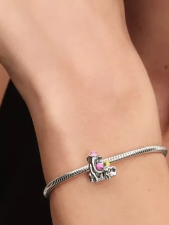 Disney Dumbo & Mama-Charm aus Sterlingsilber