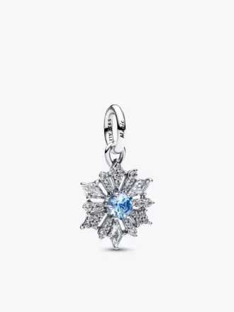 Disney Frozen Königin Elsa Schneeflocken-Dangle Charm aus Sterlingsilber
