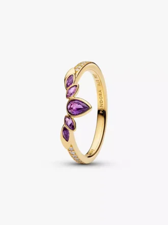 Disney Frozen Königin Anna Tiara-Ring, 14-karätig vergoldet