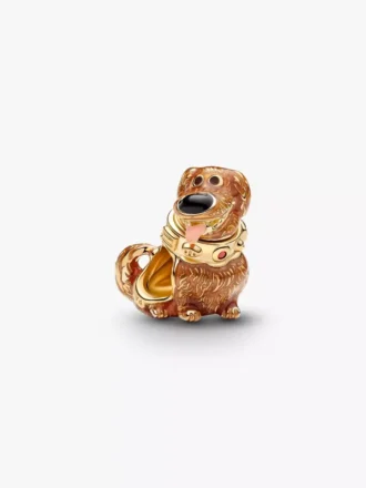 Disney Pixar Up Dug Charm, 14-karätig vergoldet