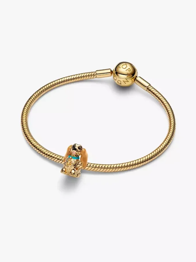 Disney Lady Charm, 14-karätige Vergoldung