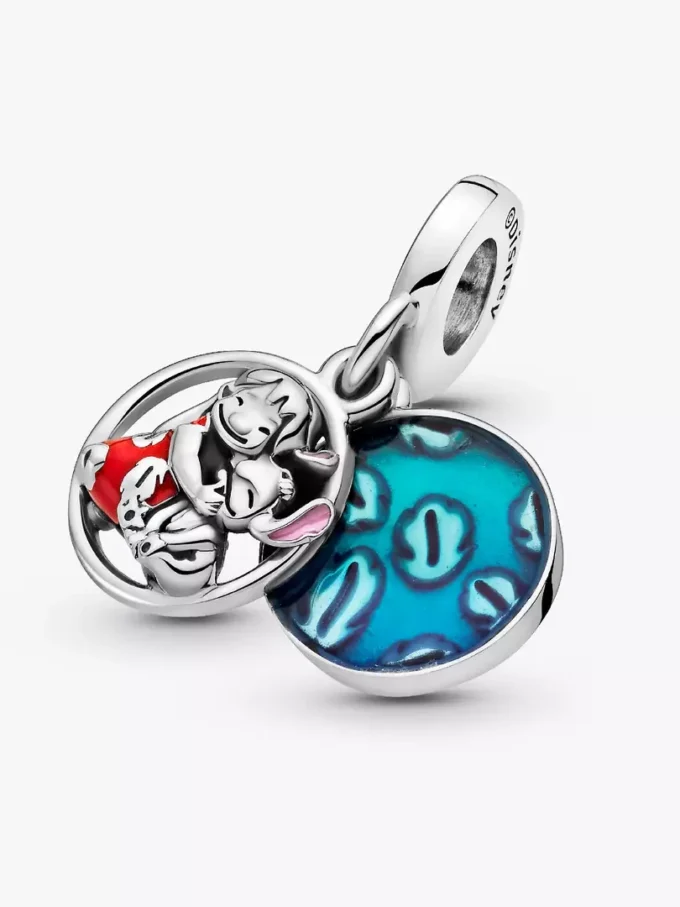 Disney Lilo & Stitch Family Dangle Charm aus Sterlingsilber