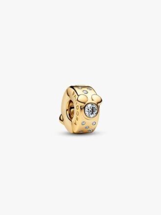 Disney Mickey & Minnie Mouse Clip Charm – 14-karätige Vergoldung