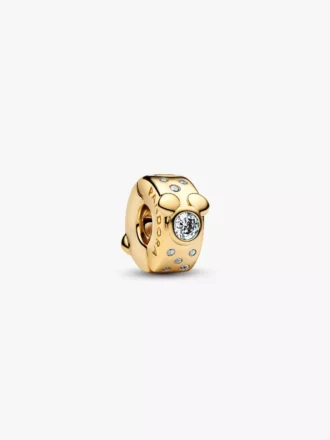 Disney Mickey & Minnie Mouse Clip Charm, 14-karätige Vergoldung