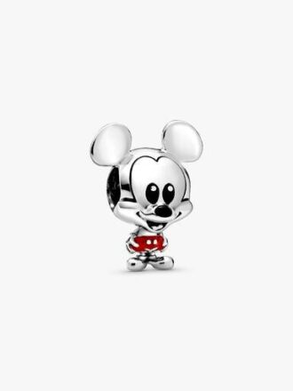 Disney Mickey Mouse Charm mit roter Hose – Sterlingsilber