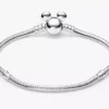 Disney Mickey Mouse Clasp Moments Snake Chain Armband aus Sterlingsilber Disney Mickey Mouse Clasp Moments Snake Chain Armband aus Sterlingsilber