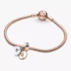 Disney Mickey Mouse Dangle Charm aus Sterlingsilber, 14 Karat Roségold-Beschichtung Disney Mickey Mouse Dangle Charm aus Sterlingsilber, 14 Karat Roségold-Beschichtung