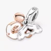 Disney Mickey Mouse Dangle Charm aus Sterlingsilber, 14 Karat Roségold-Beschichtung Disney Mickey Mouse Dangle Charm aus Sterlingsilber, 14 Karat Roségold-Beschichtung