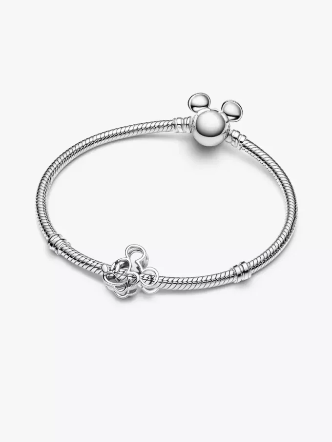 Disney Mickey Mouse durchbrochener Charm aus Sterlingsilber Disney Mickey Mouse durchbrochener Charm aus Sterlingsilber