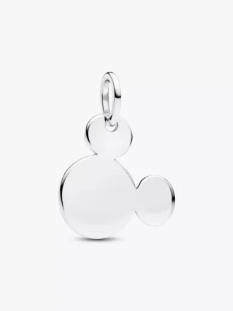 Disney Mickey Mouse gravierbarer Dangle Charm aus Sterlingsilber