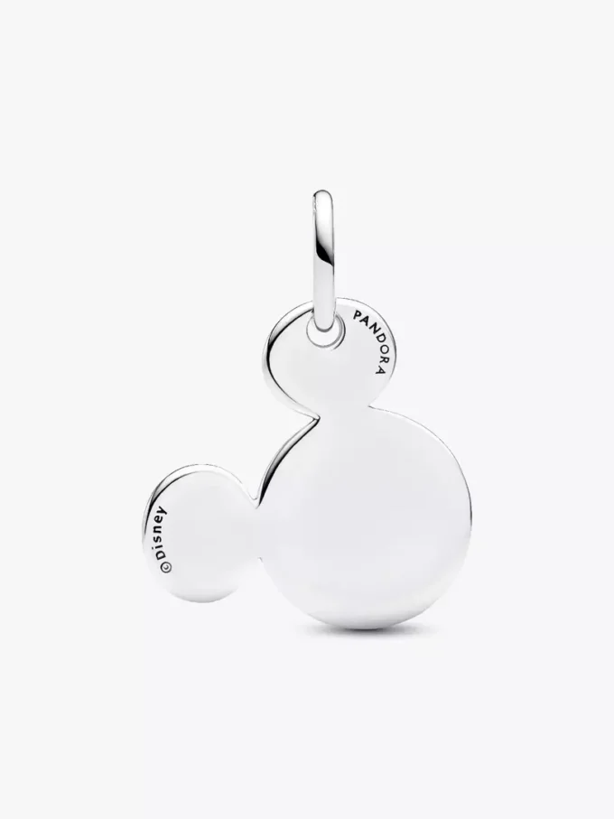 Disney Mickey Mouse gravierbarer Dangle Charm aus Sterlingsilber Disney Mickey Mouse gravierbarer Dangle Charm aus Sterlingsilber