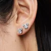 Disney Mickey Mouse & Minnie Mouse funkelnde Ohrringe aus Sterlingsilber Disney Mickey Mouse & Minnie Mouse funkelnde Ohrringe aus Sterlingsilber