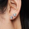 Disney Mickey Mouse & Minnie Mouse funkelnde Ohrringe – Sterlingsilber Disney Mickey Mouse & Minnie Mouse funkelnde Ohrringe – Sterlingsilber