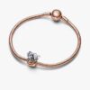 Disney Mickey Mouse & Minnie Mouse Halloween-Kürbis-Charm – Sterlingsilber, 14 Karat Roségold-Beschichtung Disney Mickey Mouse & Minnie Mouse Halloween-Kürbis-Charm – Sterlingsilber, 14 Karat Roségold-Beschichtung