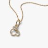 Disney Mickey Mouse Silhouette Lab-Grown Diamond Dangle Charm – 0,15 ct TW, 14 Karat Gold Disney Mickey Mouse Silhouette Lab-Grown Diamond Dangle Charm – 0,15 ct TW, 14 Karat Gold