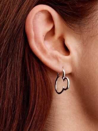 Disney Mickey Mouse Silhouette Ohrringe – Sterlingsilber