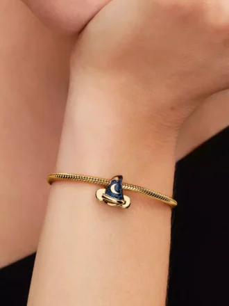 Disney Mickey-Mouse-Zaubererhut-Charm 0,007 ct TW, 14-karätige Vergoldung