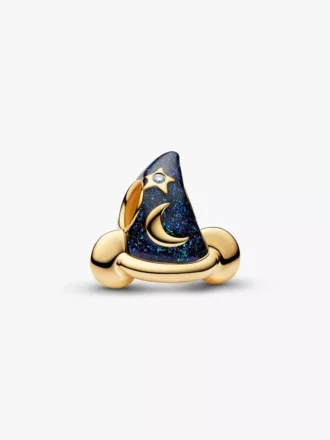 Disney Mickey-Mouse-Zaubererhut-Charm 0,007 ct TW, 14-karätige Vergoldung