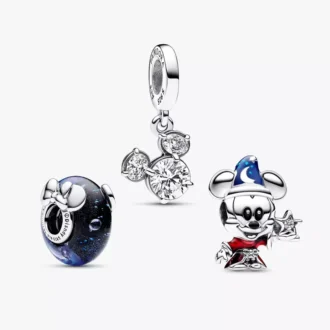 Disney Mickey und Minnie glauben an Magie Charm-Trio, 3er-Set