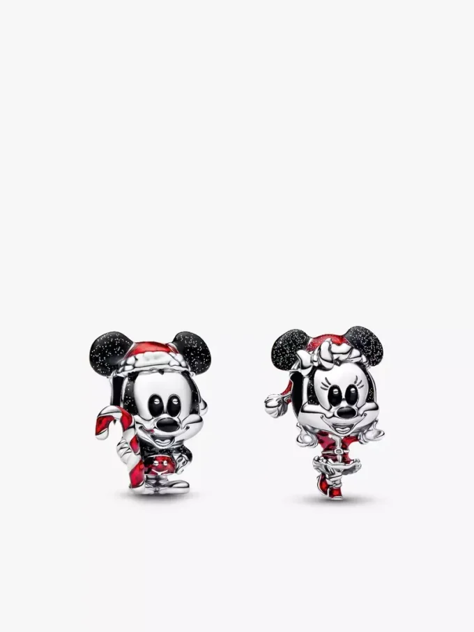 Disney Mickey und Minnie Weihnachts-Charm-Duo (2er-Set)