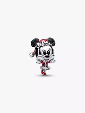 Disney Minnie Mouse Weihnachts-Charm aus Sterlingsilber