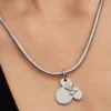 Disney Minnie-Maus-Dangle Charm zum Gravieren aus Sterlingsilber