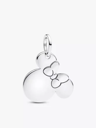 Disney Minnie-Maus-Dangle Charm zum Gravieren aus Sterlingsilber