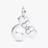 Disney Minnie-Maus-Dangle Charm zum Gravieren aus Sterlingsilber