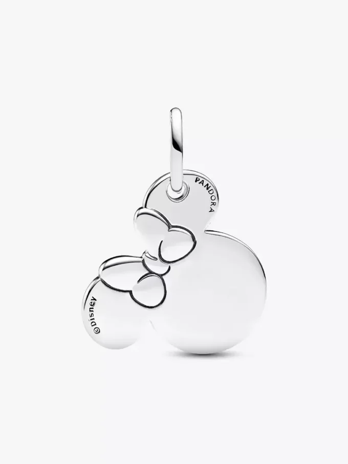 Disney Minnie-Maus-Dangle Charm zum Gravieren aus Sterlingsilber