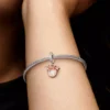 Disney Minnie-Maus-Silhouette „Mom“ Dangle Charm aus Sterlingsilber, 14-karätig rosévergoldet