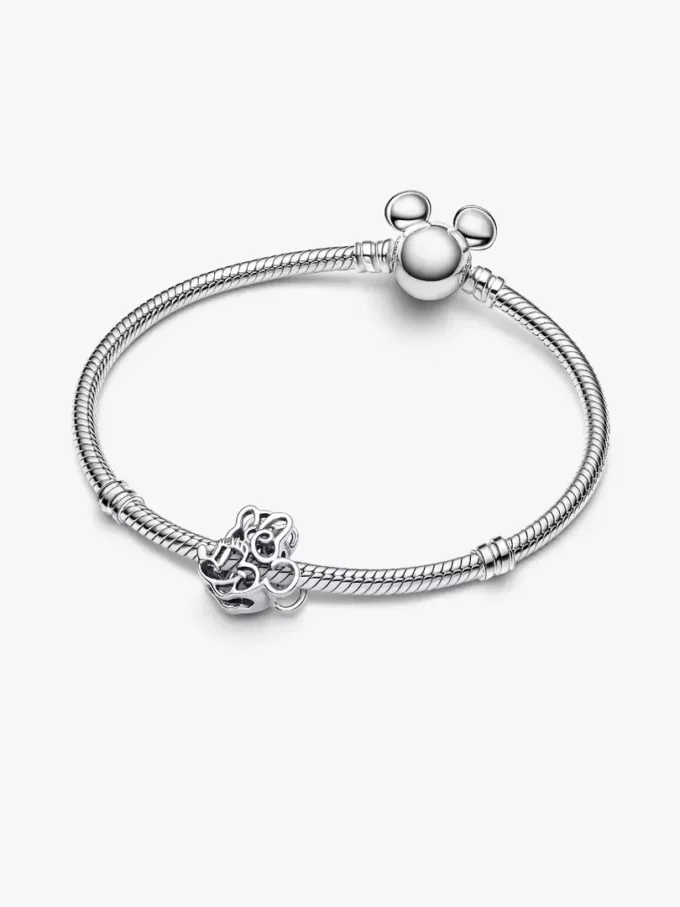 Disney Minnie Mouse durchbrochener Charm aus Sterlingsilber Disney Minnie Mouse durchbrochener Charm aus Sterlingsilber