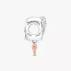 Disney Minnie Mouse „Mom Heart“-Charm aus Sterlingsilber, 14 Karat Roségold-Beschichtung