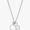 Disney Minnie Mouse Silhouette Halskette – Sterlingsilber Disney Minnie Mouse Silhouette Halskette – Sterlingsilber