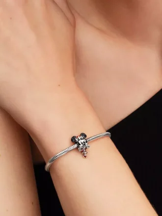 Disney Minnie Mouse Weihnachts-Charm aus Sterlingsilber