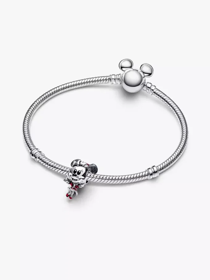 Disney Minnie Mouse Weihnachts-Charm aus Sterlingsilber Disney Minnie Mouse Weihnachts-Charm aus Sterlingsilber