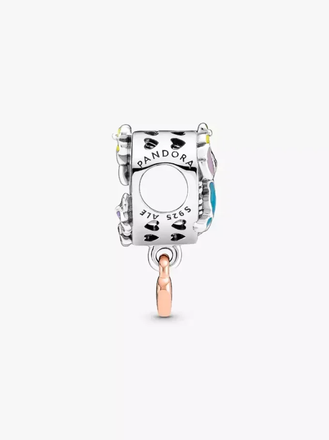 Disney Ohana Lilo & Stitch-inspirierter Charm aus Sterlingsilber, 14 Karat Roségold-Beschichtung