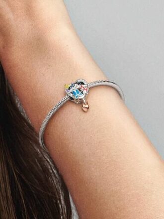 Disney Ohana Lilo & Stitch-inspiriertes Charm – Sterlingsilber, 14-karätige Roségoldbeschichtung