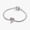 Disney Ohana Lilo & Stitch-inspiriertes Charm – Sterlingsilber, 14-karätige Roségoldbeschichtung