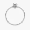 Disney Pandora Moments Pavé Minnie Mouse Verschluss Snake Chain Armband Sterlingsilber