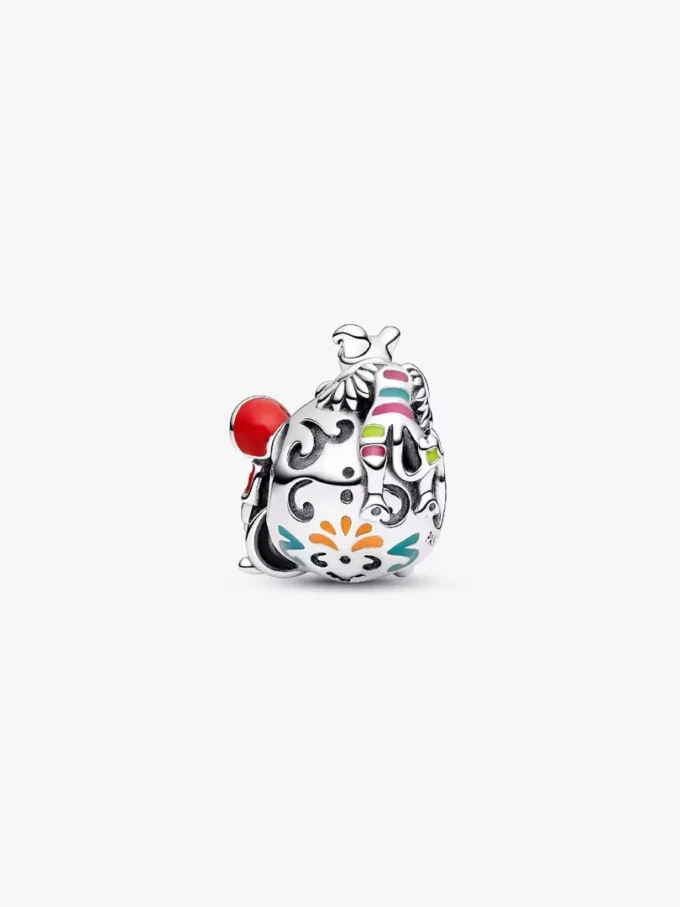 Disney Pixar Coco Miguel & Dante Totenkopf-Charm aus Sterlingsilber, der im Dunkeln leuchtet Disney Pixar Coco Miguel & Dante Totenkopf-Charm aus Sterlingsilber, der im Dunkeln leuchtet