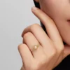 Disney-Prinzessin-Ariel-Ring mit Muschel und behandelter Süßwasserzuchtperle, 14-karätig vergoldet Disney-Prinzessin-Ariel-Ring mit Muschel und behandelter Süßwasserzuchtperle, 14-karätig vergoldet